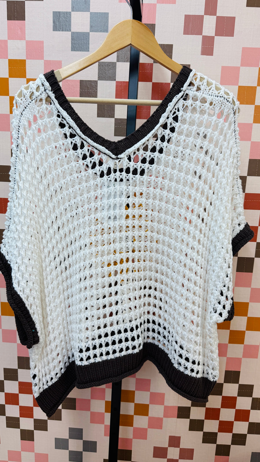 Sunflower Breeze Crochet Sweater-White
