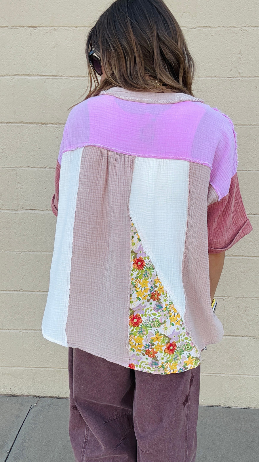Starlit Bloom Gauze Top