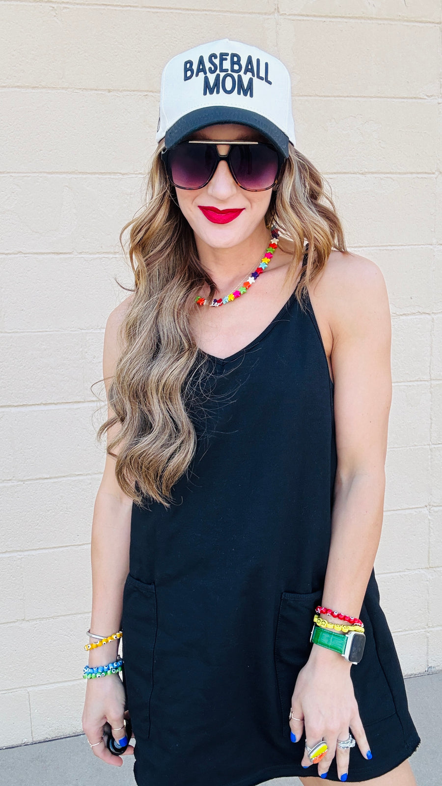 Effortless Charm Knit Romper Dress-Black