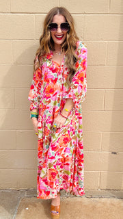 Sunset Bloom Maxi Dress