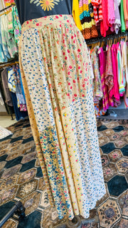 Serene Patchwork Maxi Skirt