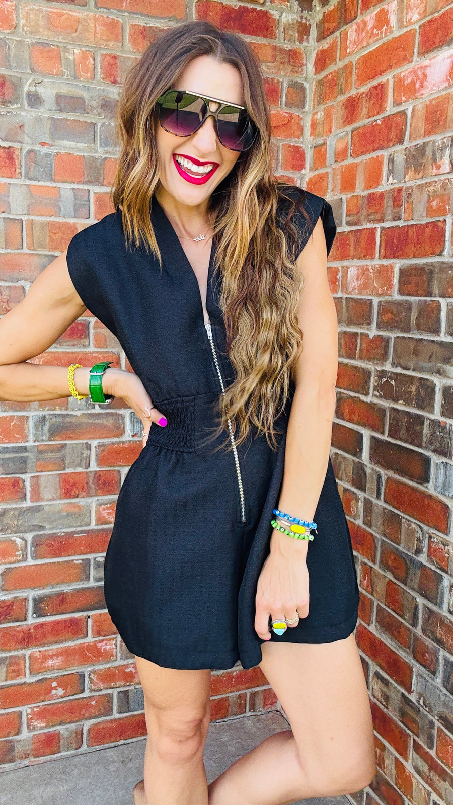 Power Move Textured Romper