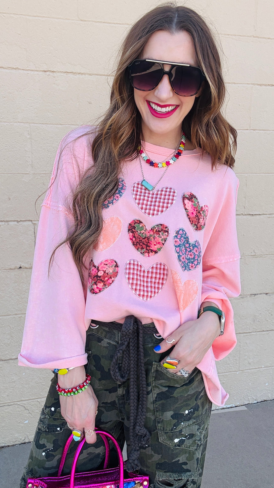 Blushing Hearts Sweatshirt