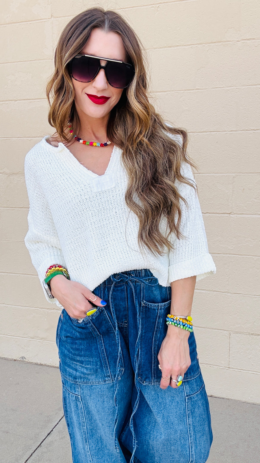 Breezy V-Neck Sweater