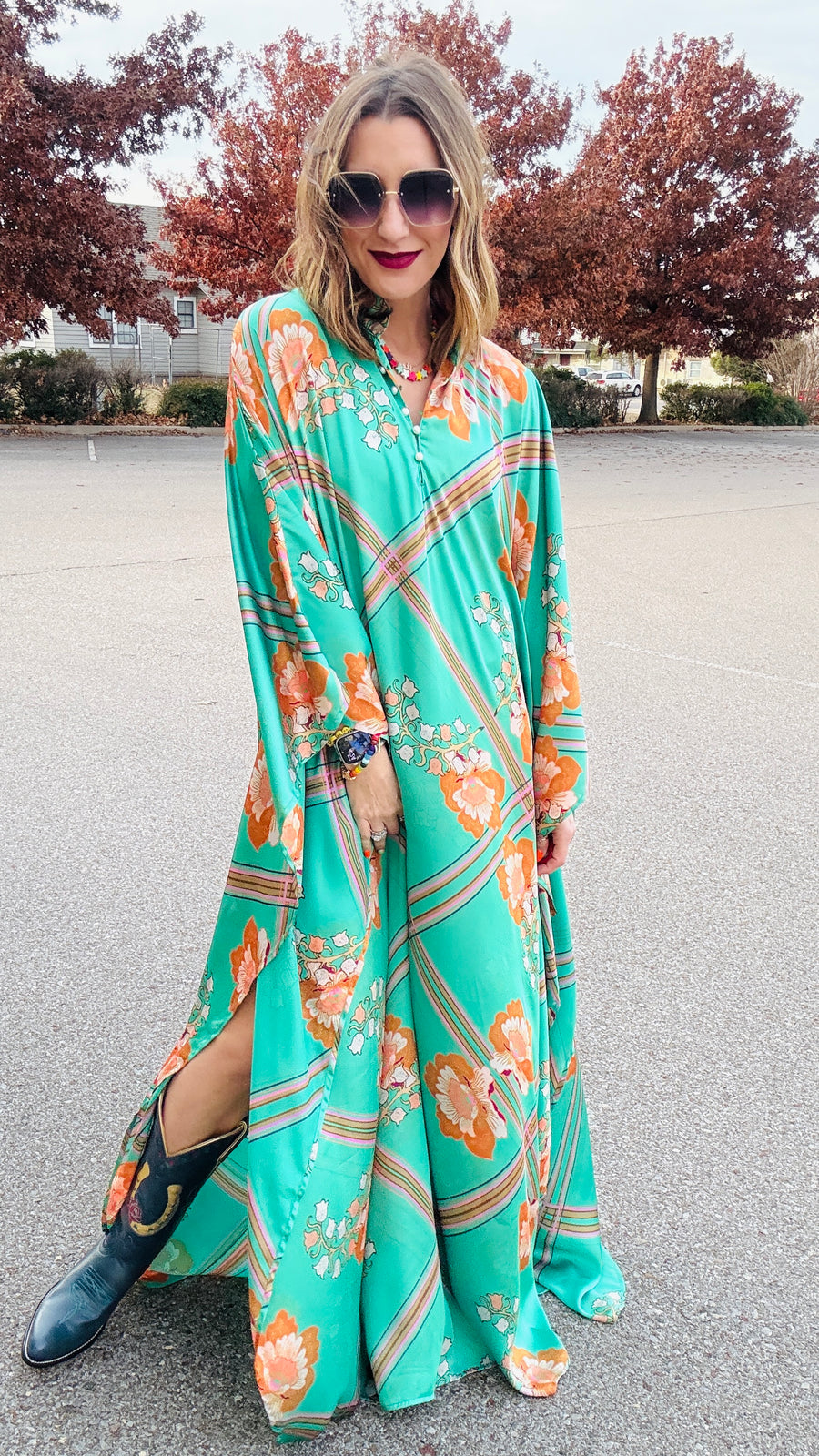 Lady Love Satin Kaftan