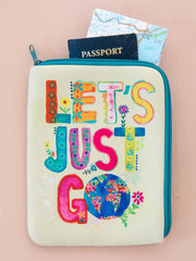 Let's Just Go Travel Document Pouch