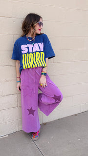 Stay Weird Acid Wash Tee