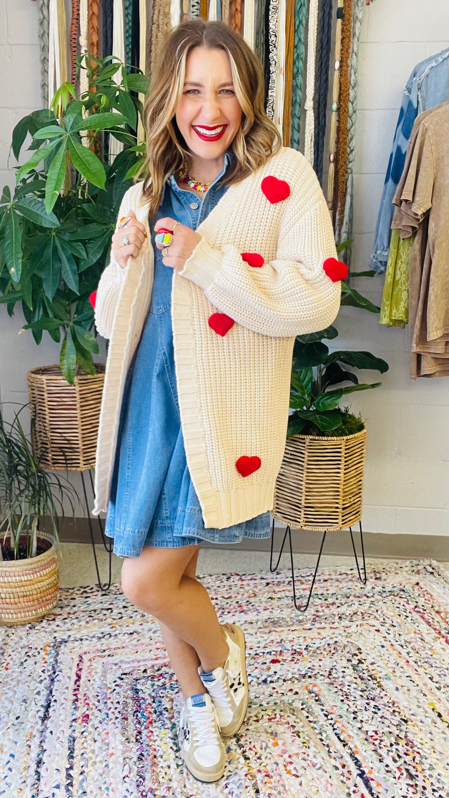 Wrapped in Love Heart Detail Cardigan