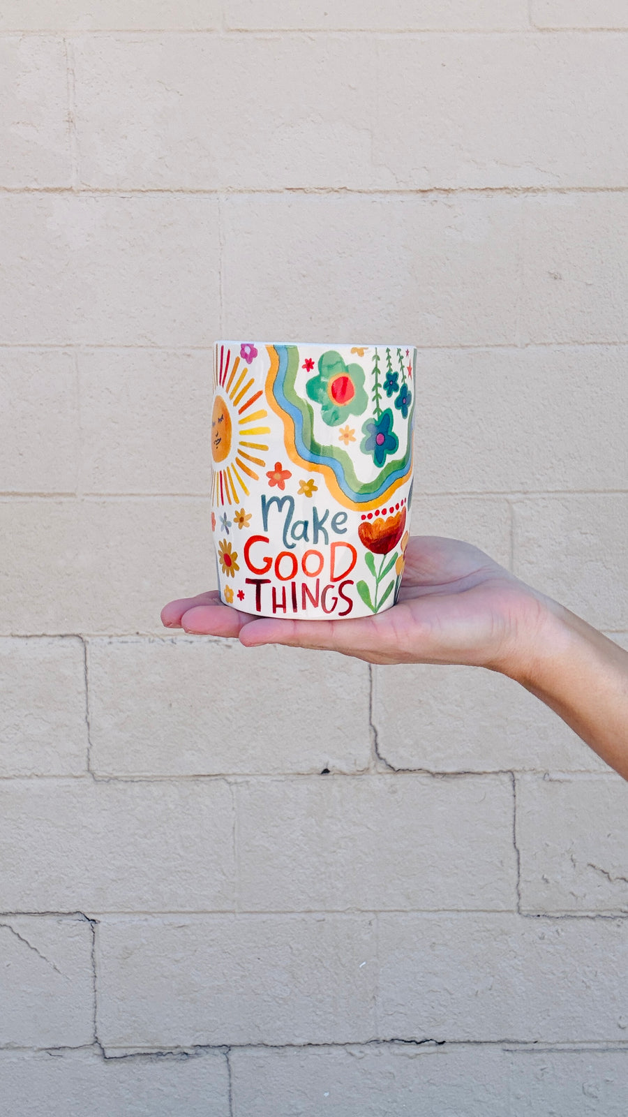 Make Good Things Ceramic Painter's Cup