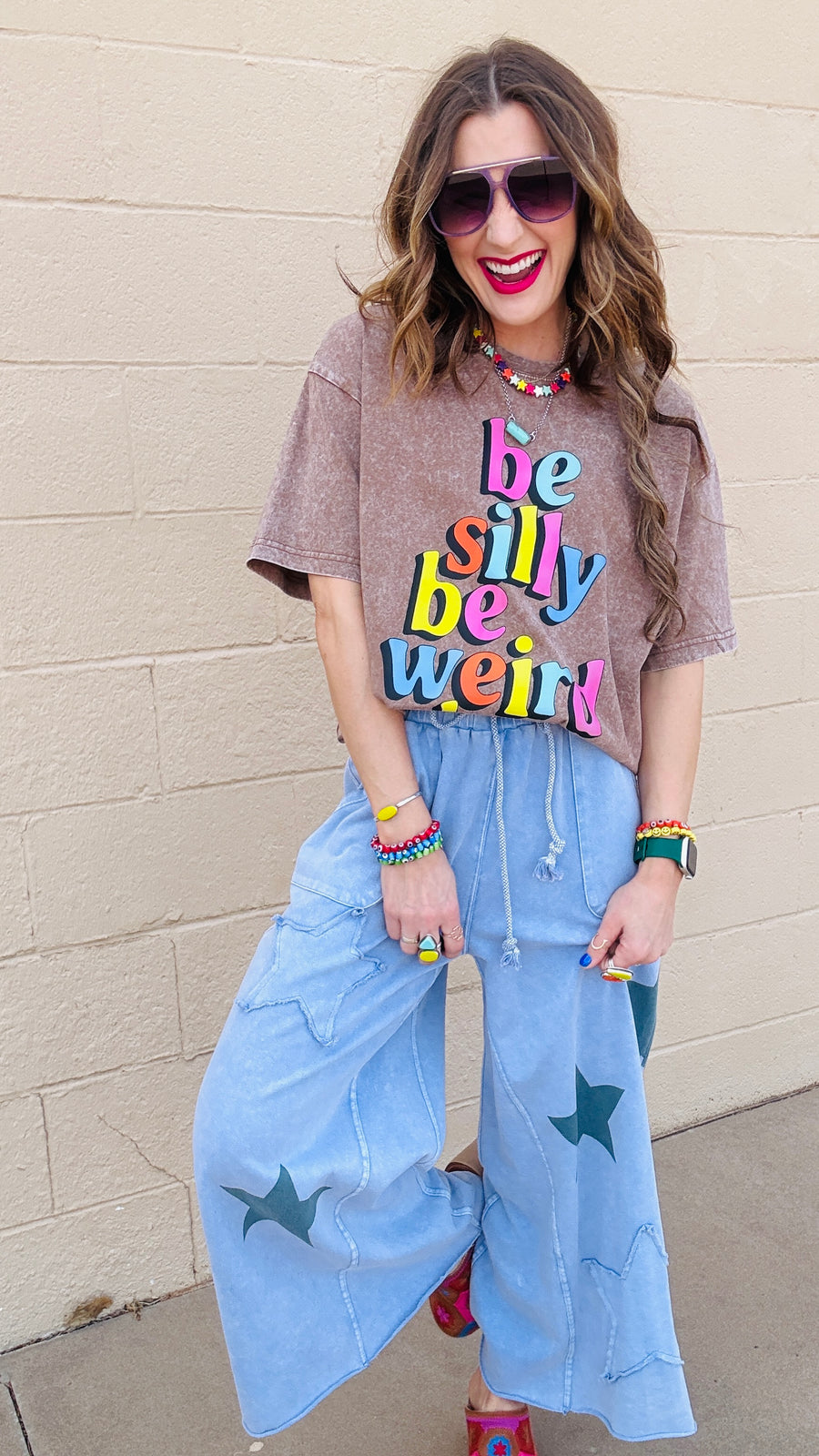 Be You Acid Wash Tee