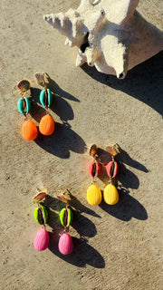 Miami Vice Neon Beach Vibes Drop Earrings - 3 Colors