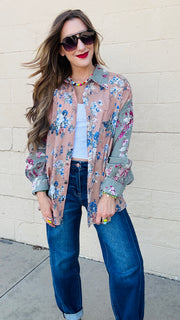 Heidi Antique Floral Print Blouse