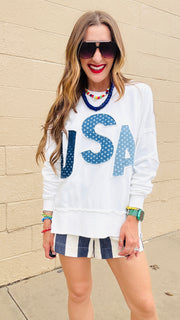 All-American Comfort Sweatshirt-White