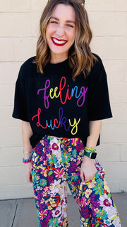 Feeling Lucky Cropped Tee