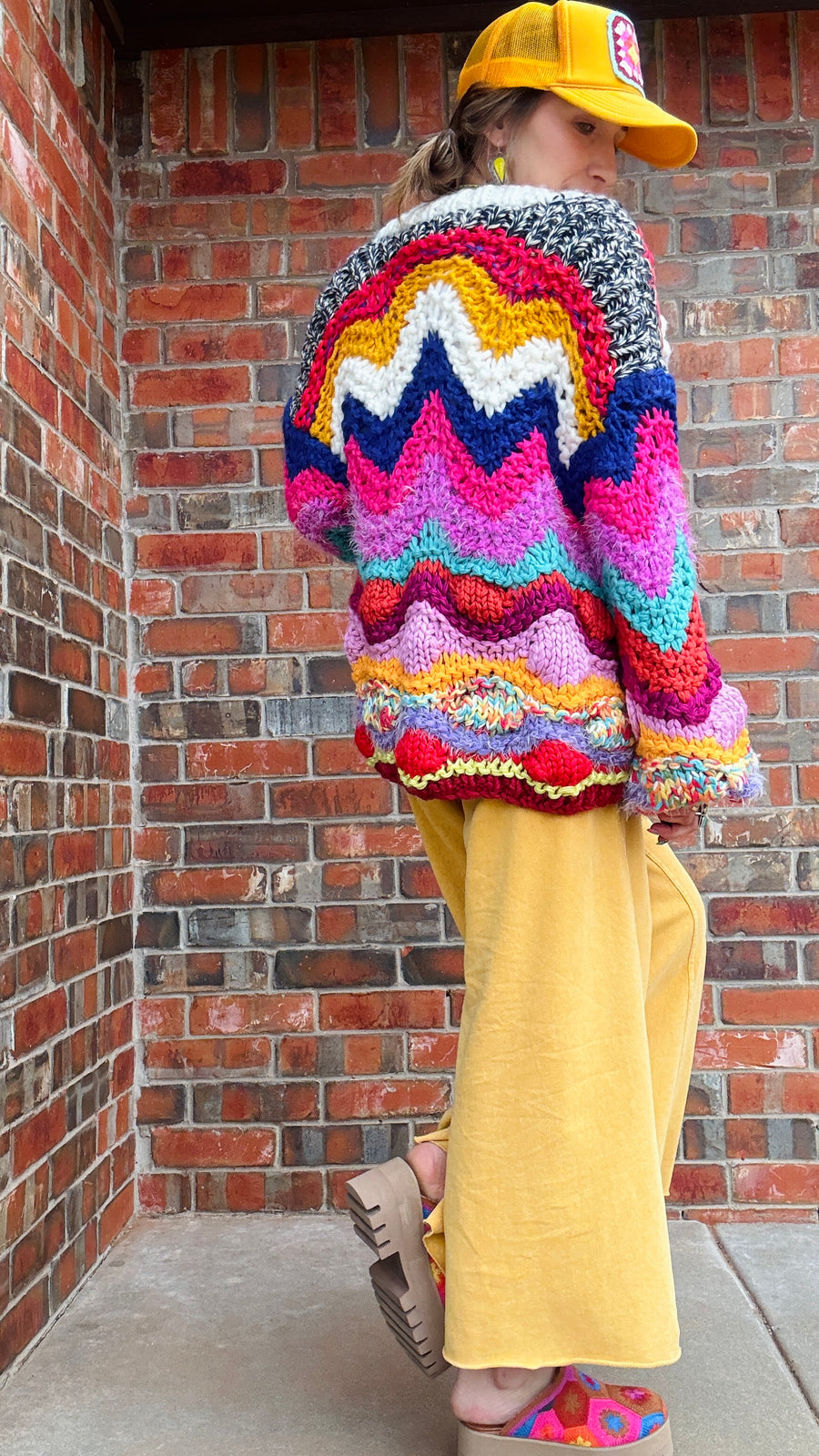 Bold Horizon Weave Cardigan