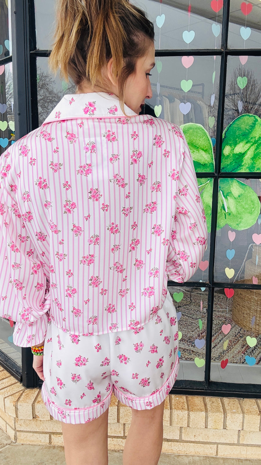 Love in Bloom Silk Pajama Set