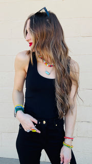 Back to The Basics Classic Fitted Tank- Black