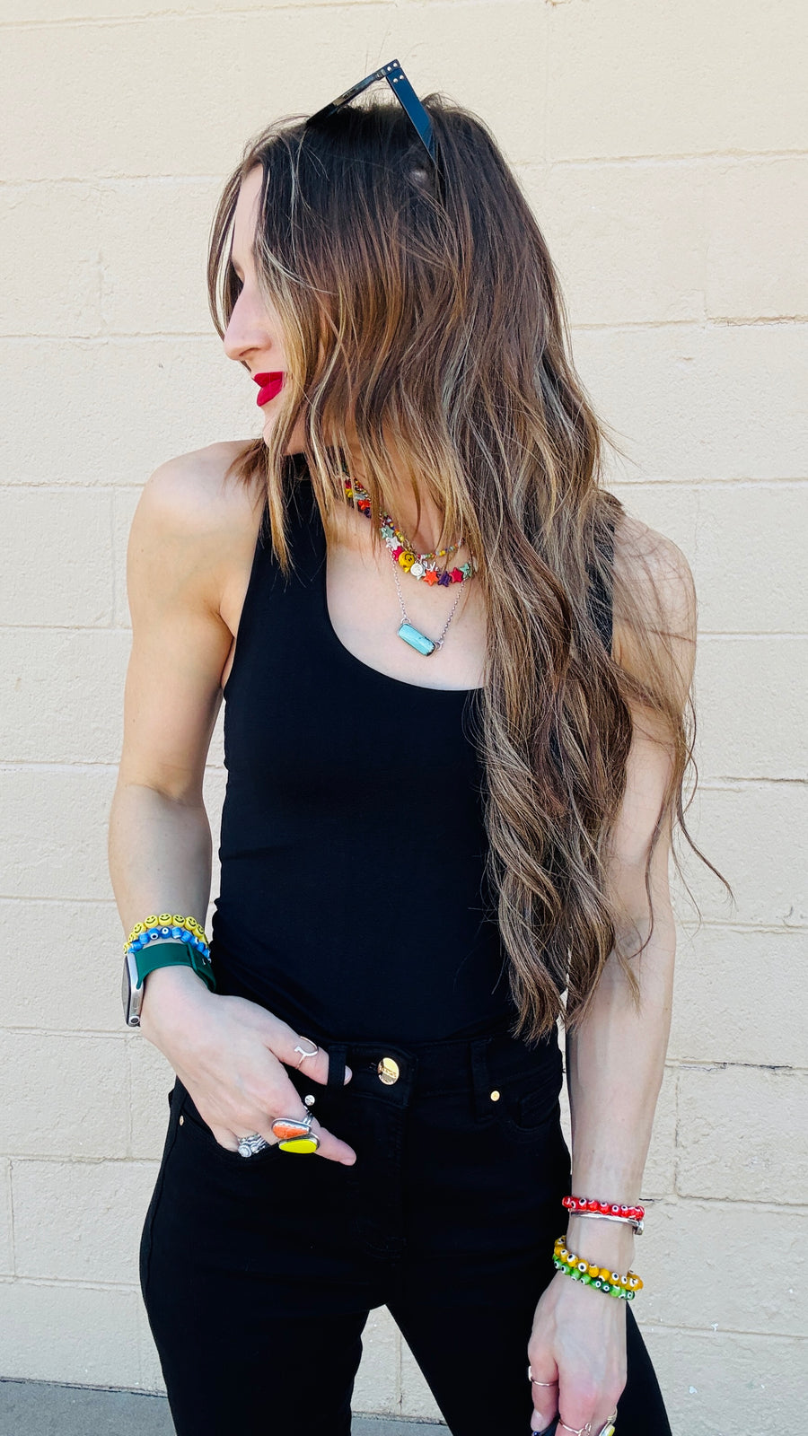 Back to The Basics Classic Fitted Tank- Black