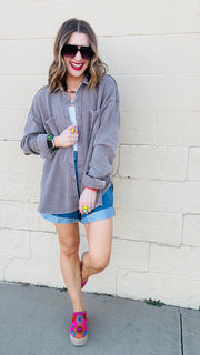 Wild & Free Mineral Wash Shirt