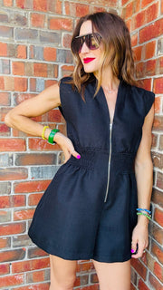 Power Move Textured Romper