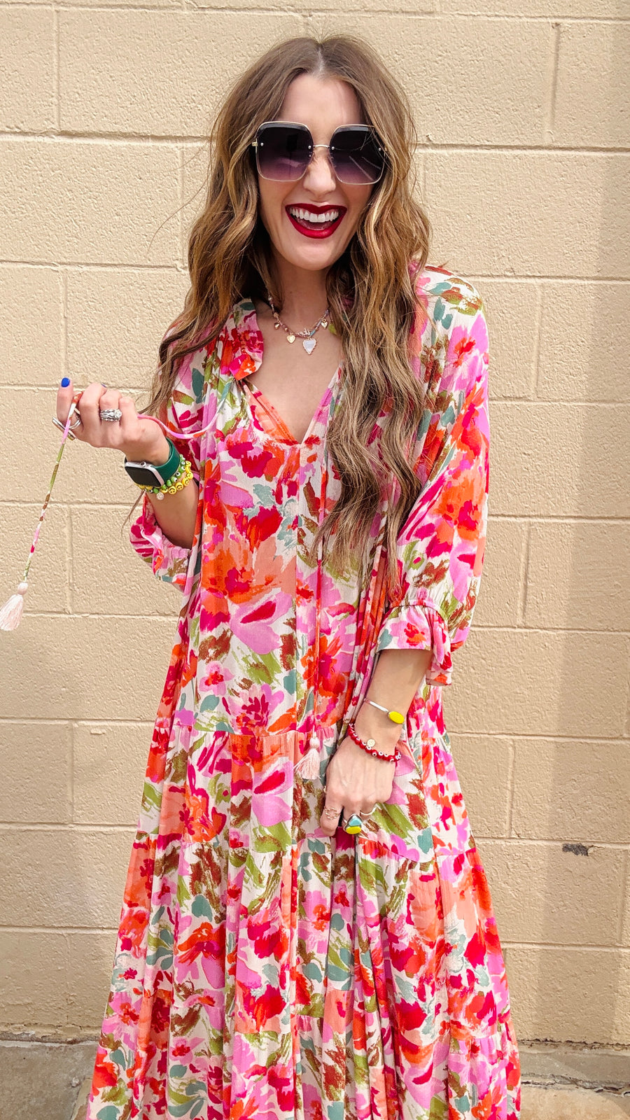 Sunset Bloom Maxi Dress