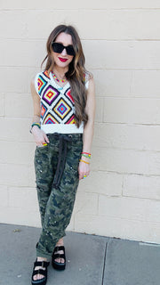 Colorburst Crochet Vest