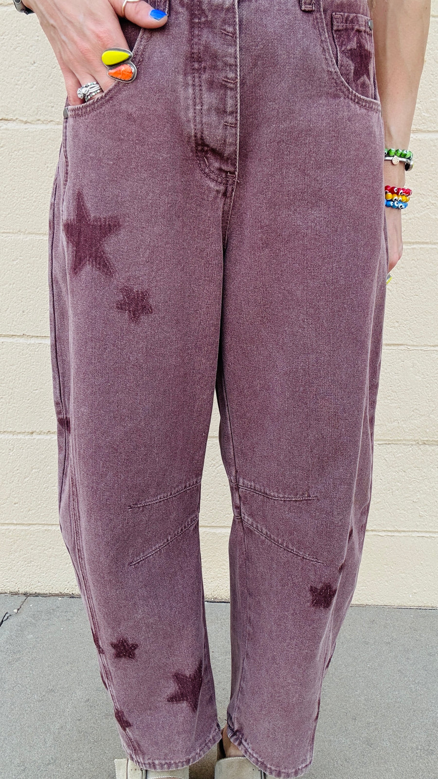 Starry Vintage Barrel Jeans