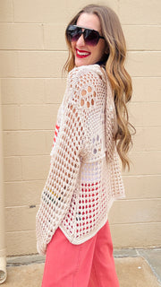 Stars & Stripes Crochet Hoodie