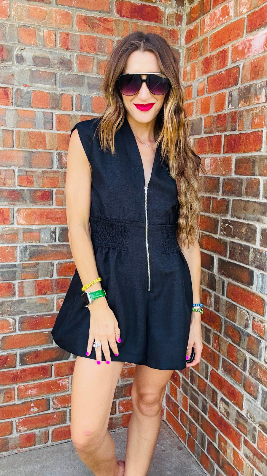 Power Move Textured Romper