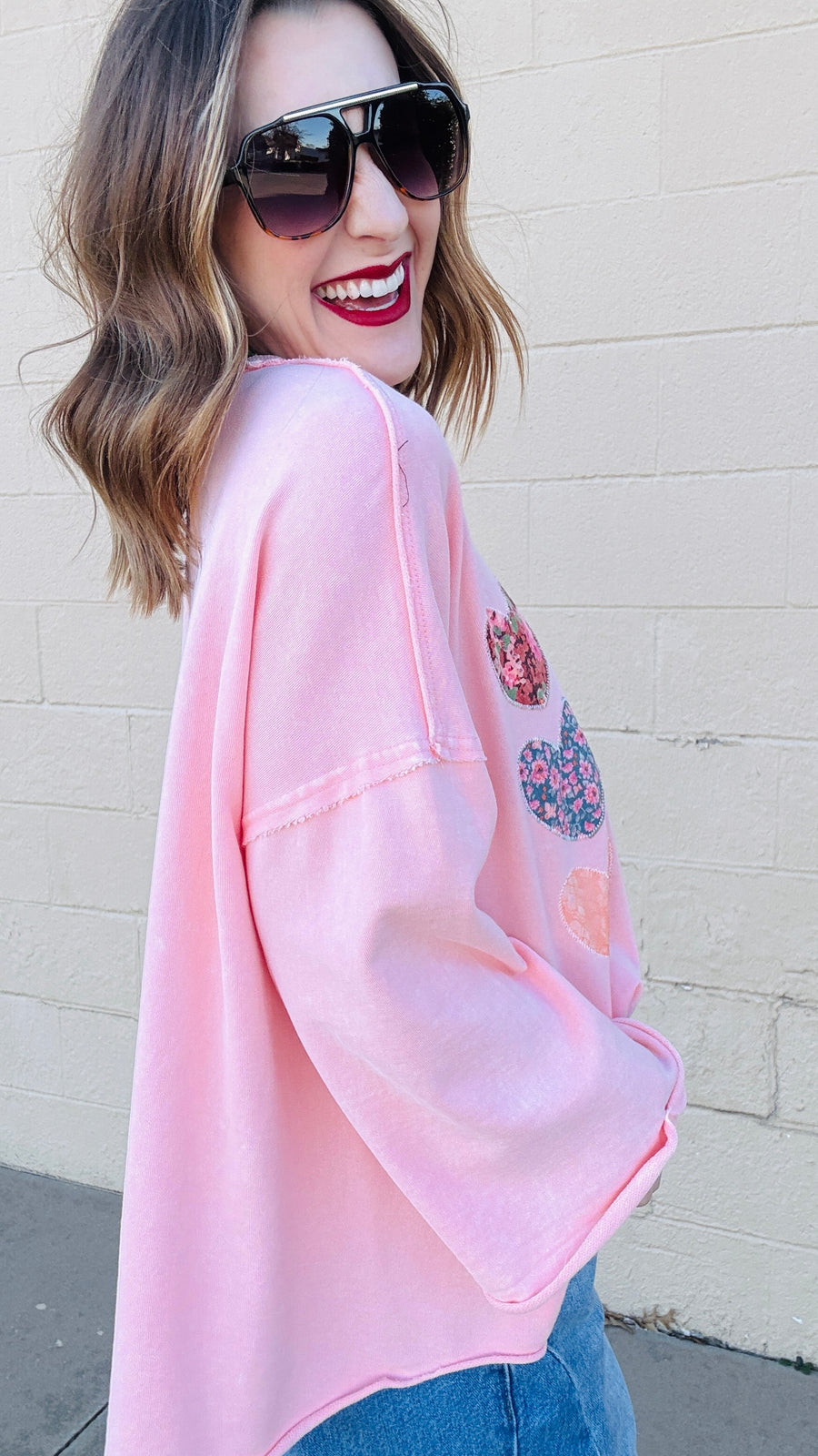 Blushing Hearts Sweatshirt