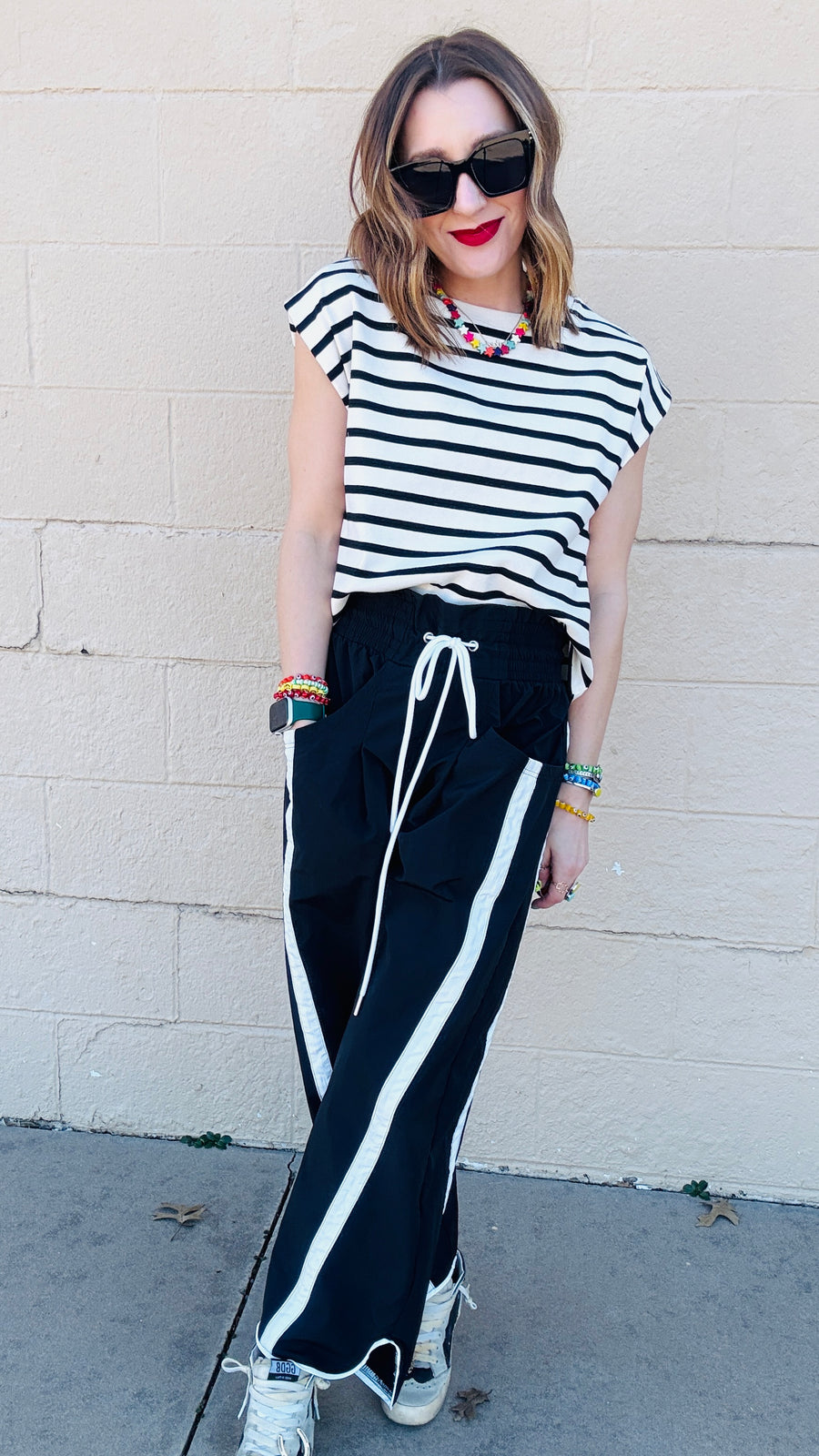 Keepin' it Classic Striped Cap Sleeve Top