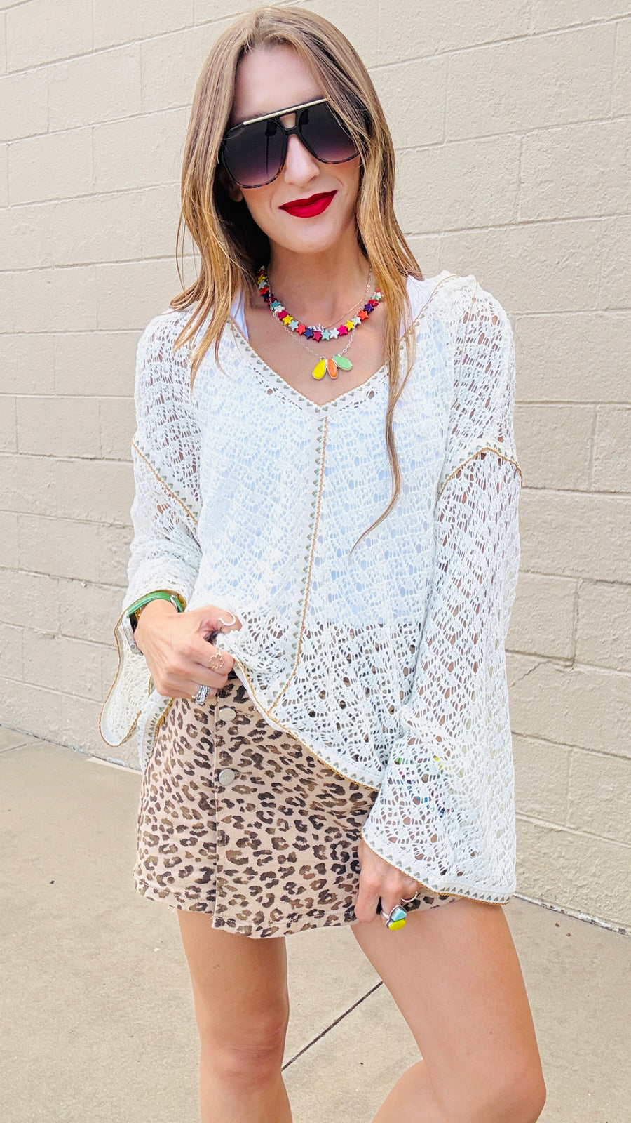Enchanted Lace Hooded Top