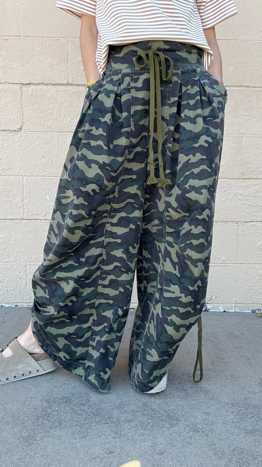 Stealth Mode Wide Barrel Leg Camo Pants