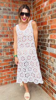 Meadow Bloom Crochet Dress
