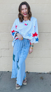 Shoot for the Stars Patchwork Tee