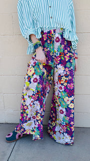 Garden Party Floral Wide Leg Pant