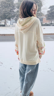 Sienna Floral & Lace patchwork Pullover