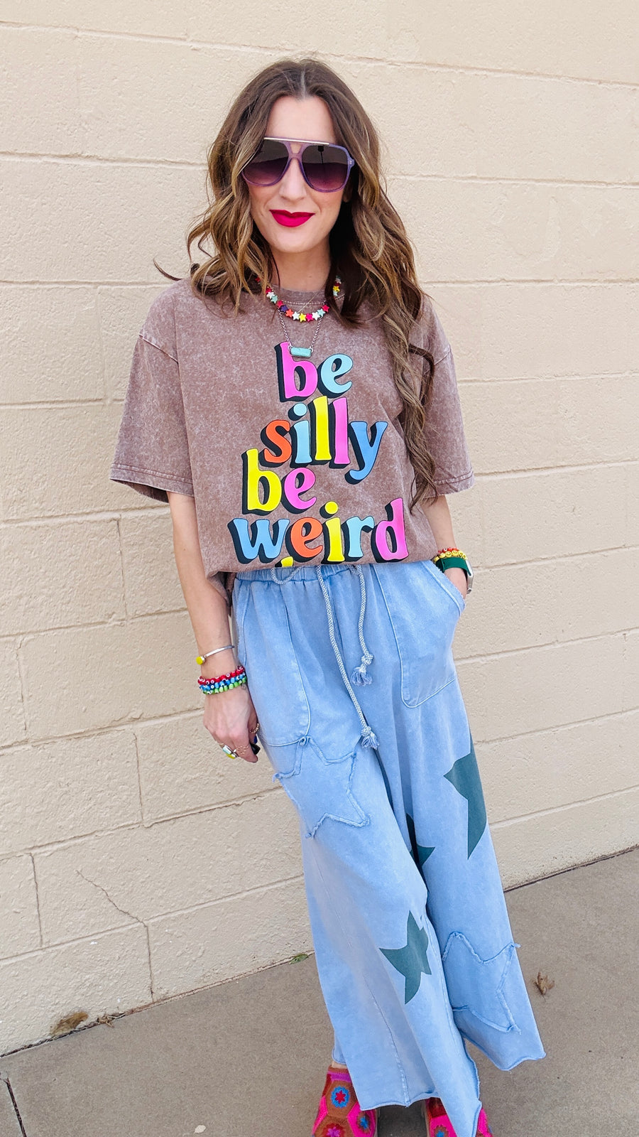 Be You Acid Wash Tee