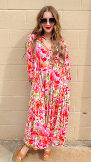 Sunset Bloom Maxi Dress