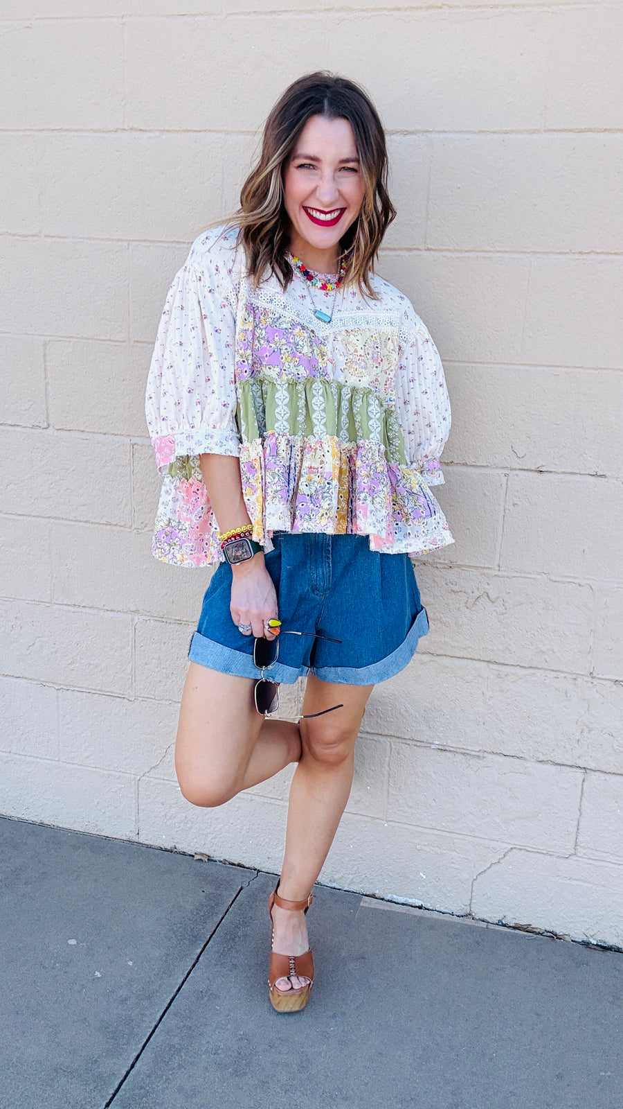 Garden Whimsy Tiered Top