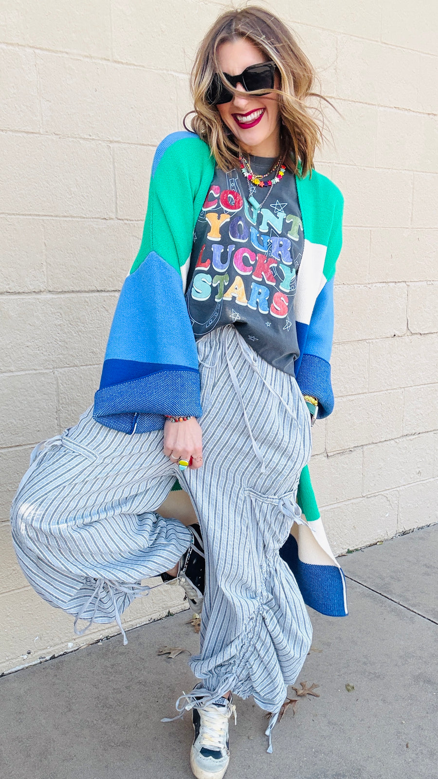 Casual Vibes Striped Harem Pants