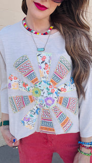Sunshine Bloom Patch Tee