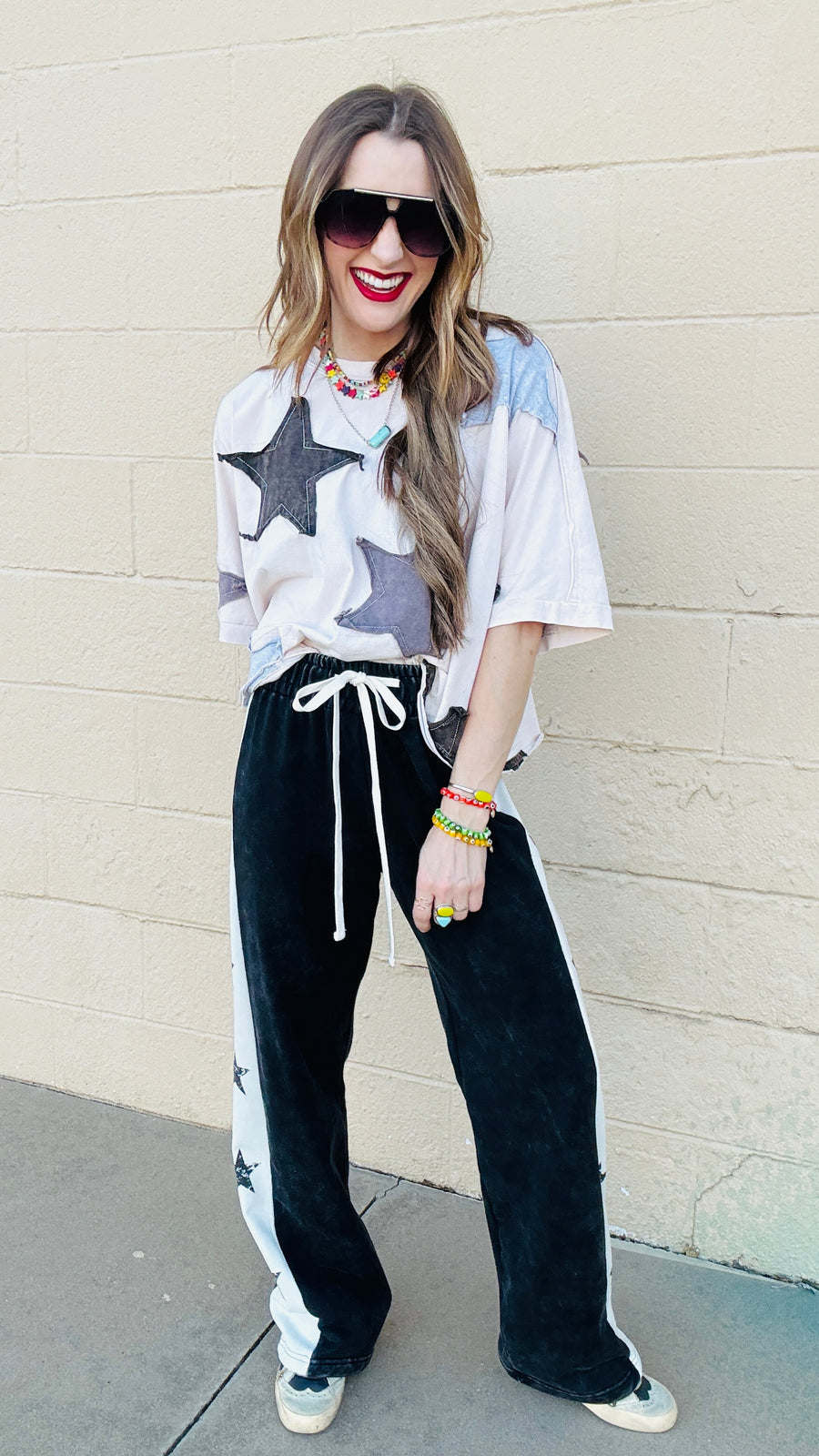 Stellar Stride Wide-Leg Pants