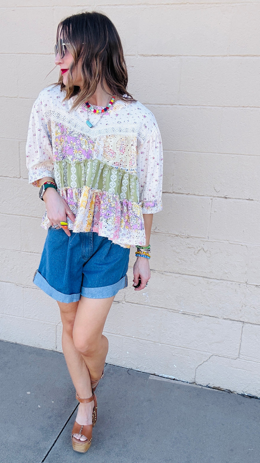 Garden Whimsy Tiered Top