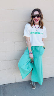 Weekend Wanderer Cropped Sweatpants-Evergreen