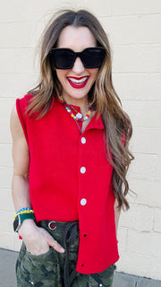 Cherry Crush Sweater Vest