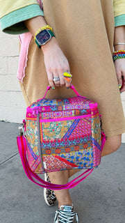 Lunch To Go Multicolor Floral Lunch Tote