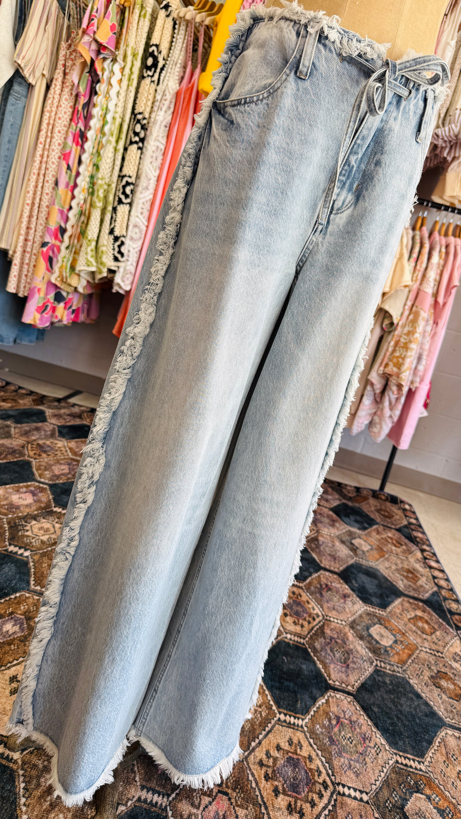 Blue Haze Frayed Jeans