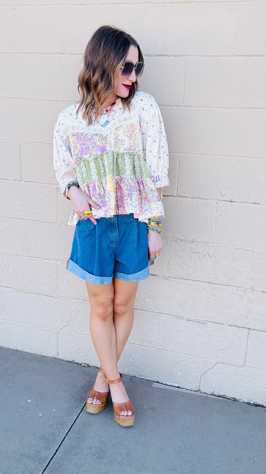 Garden Whimsy Tiered Top