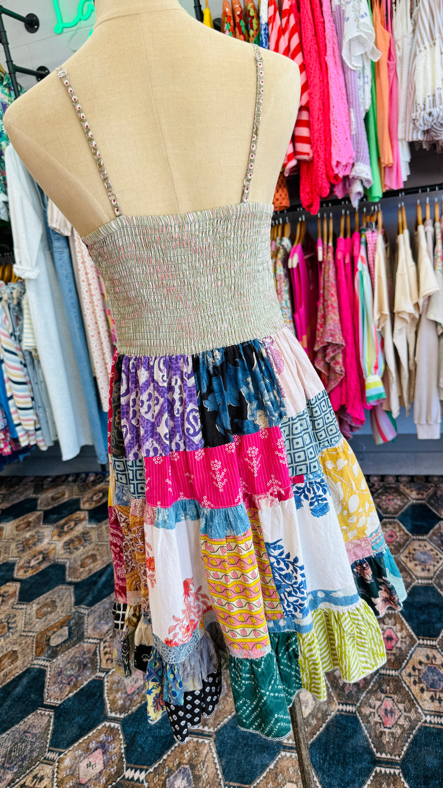 Floral Mosaic Sundress